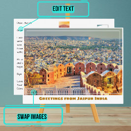 Nahargarh Fort in Jaipur Indien Postkarte