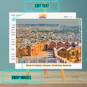 Nahargarh Fort in Jaipur Indien Postkarte