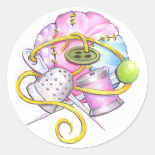 Nähaufkleber Runder Aufkleber