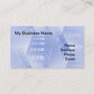 Nahaufnahme-Ansichten der Computer-Motherboards Visitenkarte