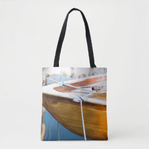Nahaufnahme auf gebundenem oben Boot