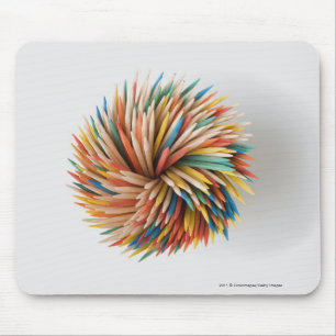 Nahaufnahme der farbigen Bleistifte Mousepad