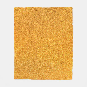 Nahaufnahme der goldenen mattmetalltextur. Glänzen Fleecedecke