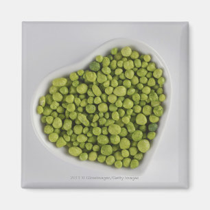 Nahaufnahme der grünen Kiesel in einer Magnet