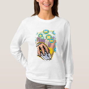 Nahaufnahme der Hand auf Computermaus T-Shirt
