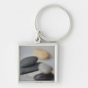 Nahaufnahme der Kiesel Schlüsselanhänger