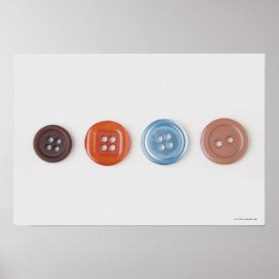 Nahaufnahme der Knöpfe Poster