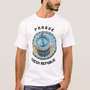 Nahaufnahme der Prager Astronomischen Uhr, Tschech T-Shirt