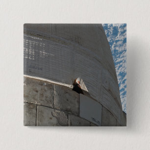 Nahaufnahme der Raumfähre Atlantis Button