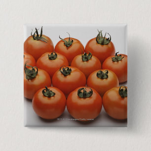 Nahaufnahme der Tomaten Button