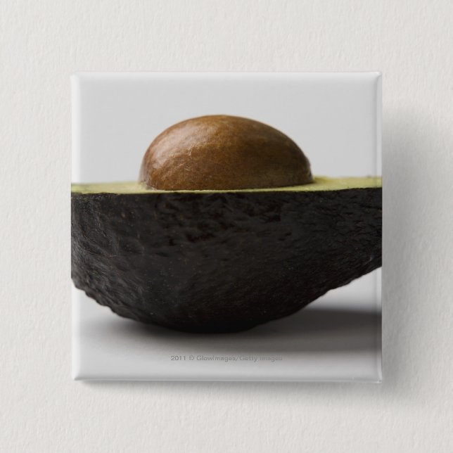 Nahaufnahme einer Avocado Button (Vorderseite)