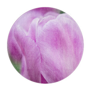 Nahaufnahme einer Tulpe Schneidebrett