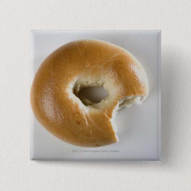 Nahaufnahme eines Bagels Button (Vorderseite)