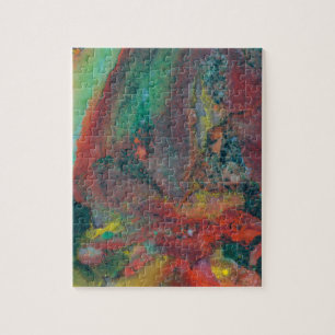 Nahaufnahme eines Christmas Jasper Puzzle
