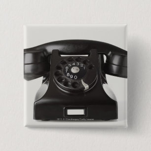 Nahaufnahme eines Drehtelefons Button