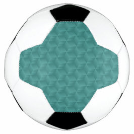 Nahaufnahme eines Fußballs mit einem geometrischen Fußball