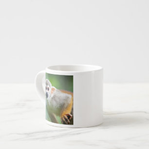 Nahaufnahme eines gemeinen Eichhörnchen-Affen Espressotasse