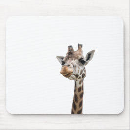 Nahaufnahme eines herrlichen Giraffengesichtes Mousepad