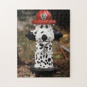 Nahaufnahme eines Hydranten Puzzle