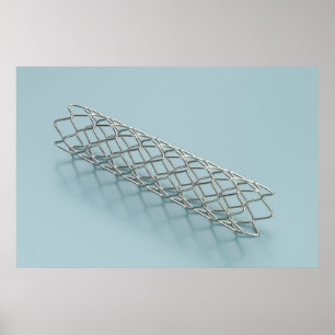 Nahaufnahme eines medizinischen Stents Poster