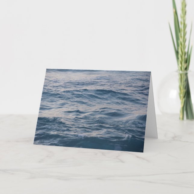 Nahaufnahme eines Meerwasserrippels Einladung (Vorderseite)