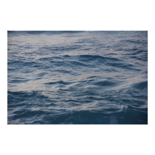Nahaufnahme eines Meerwasserrippels Poster