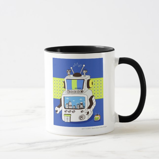 Nahaufnahme eines Roboters Tasse (Rechts)