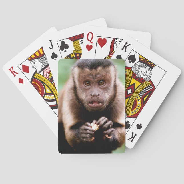 Nahaufnahme eines schwarz-mit einer Kappe Spielkarten (Rückseite)