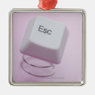 Nahaufnahme eines Taste ESC Ornament Aus Metall