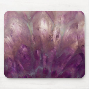 Nahaufnahme eines violetten Amethysts Mousepad