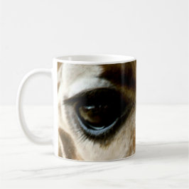 Nahaufnahme-Giraffen-Gesichts-wilde Tasse