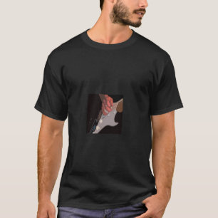 Nahaufnahme Gitarrist bei der Arbeit Malerei von D T-Shirt