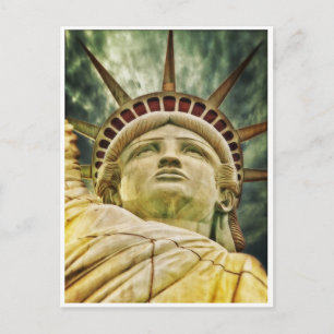Nahaufnahme-Postkarte der Freiheitsstatue Postkarte