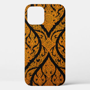 Nahaufnahme-Thai-Muster-Schnitzerei-Lotus-Bild an Case-Mate iPhone Hülle