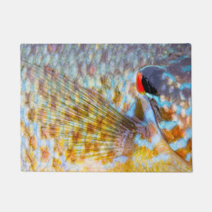 Nahaufnahme von Fischschuppen Fußmatte
