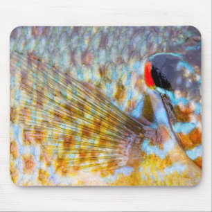 Nahaufnahme von Fischschuppen Mousepad