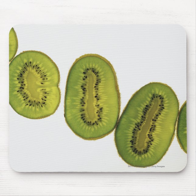 Nahaufnahme von fünf Scheiben Kiwi Mousepad (Vorne)