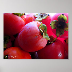 Nahaufnahme von Persimmonfrucht Poster
