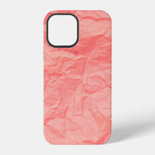 Nahaufnahme von rosa Falten zerknittert alt mit Pa iPhone 12 Hülle