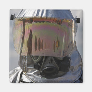 Nahaufnahmeansicht eines Feuerwehrmanns Magnet