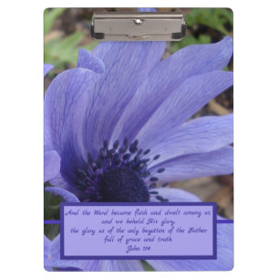 Nahaufnahmemohnblumen-Anemonenklemmbrett Johns 1 Klemmbrett