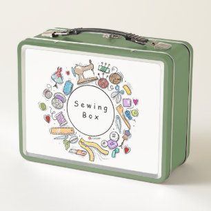 Nähbox/Lunchbox Metall Brotdose