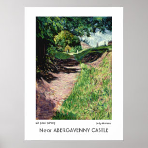 Nahe Abergavenny Schloss-Druck oder Plakat