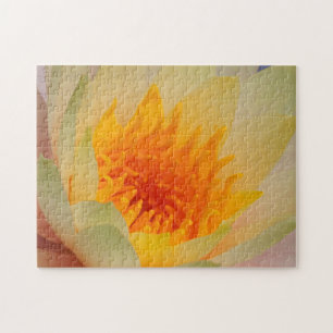 Nahe Ansammlung einer Wasserlilie Puzzle