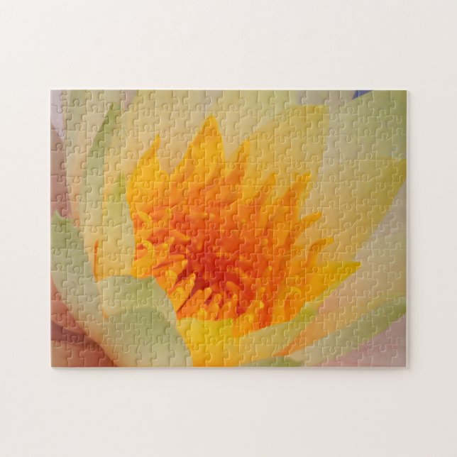 Nahe Ansammlung einer Wasserlilie Puzzle (Horizontal)