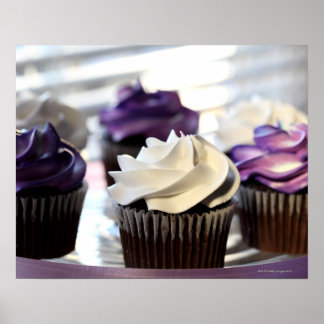 Nahe Aufbereitung von Kuchen mit selektivem Fokus Poster