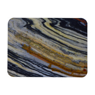 Nahe Aufnahme eines Striated Jasper Slab Magnet