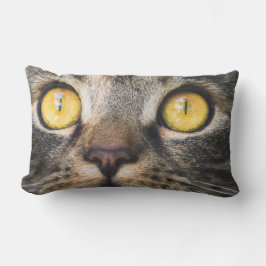 Nahe Aufnahme von Katze mit GelbAugen Lendenkissen