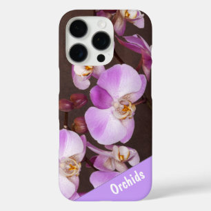 Nahe Aufnahmen von Violett und Weißem Orchid iPhone 16 Pro Hülle