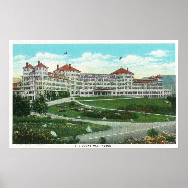 Nahe Außenansicht des Hotels Washington Poster (Vorne)